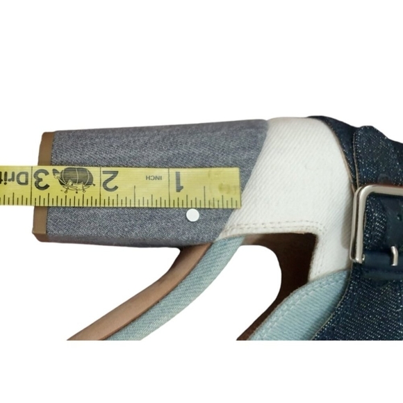 Laurence Dacade Rush Denim Peep Toe Ankle Booties Size EU 37/USA 6.5 - Picture 12 of 13